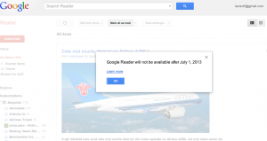 Google Reader is being shut down